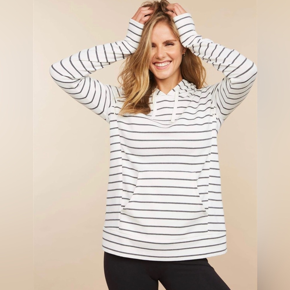 Motherhood Maternity Women's Maternity Nursing Long Sleeve Hooded Sweatshirt
